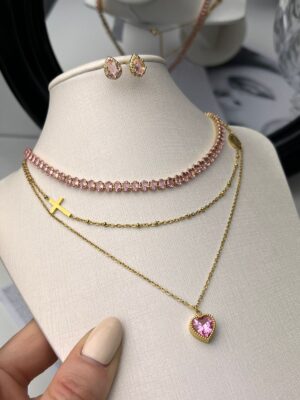 Choker Rosa